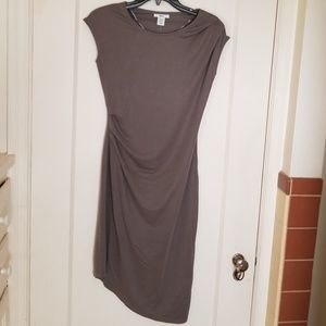 NEW Bar III Slvless Assymetrical Dress - Tan/Gray
